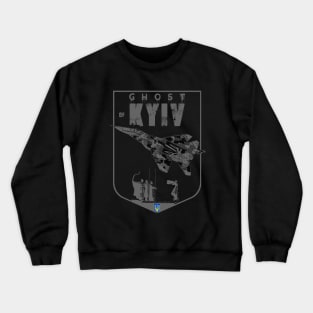 Ghost Of Kyiv Ukrainian MIG-29 Fighterjet Crewneck Sweatshirt